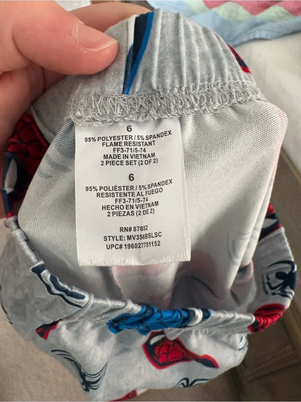 Red Spider-Man Kids Pajama Set With Socks & Wash Cloths